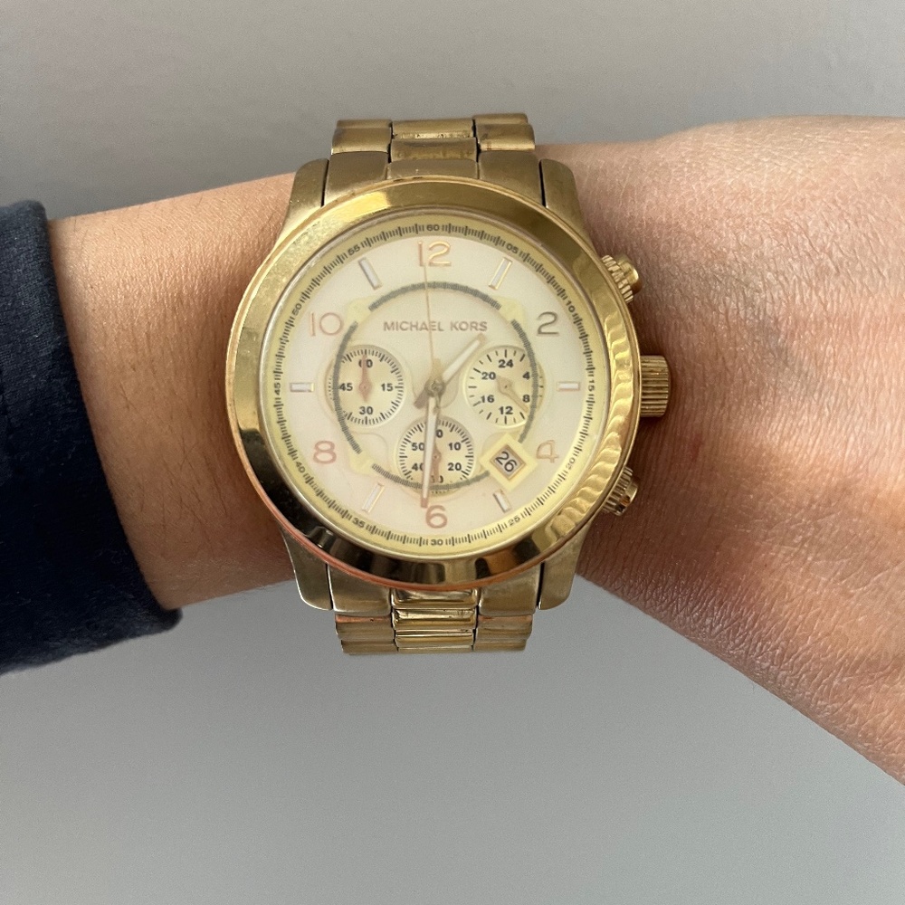 Michael Kors Oversized Gold Watch